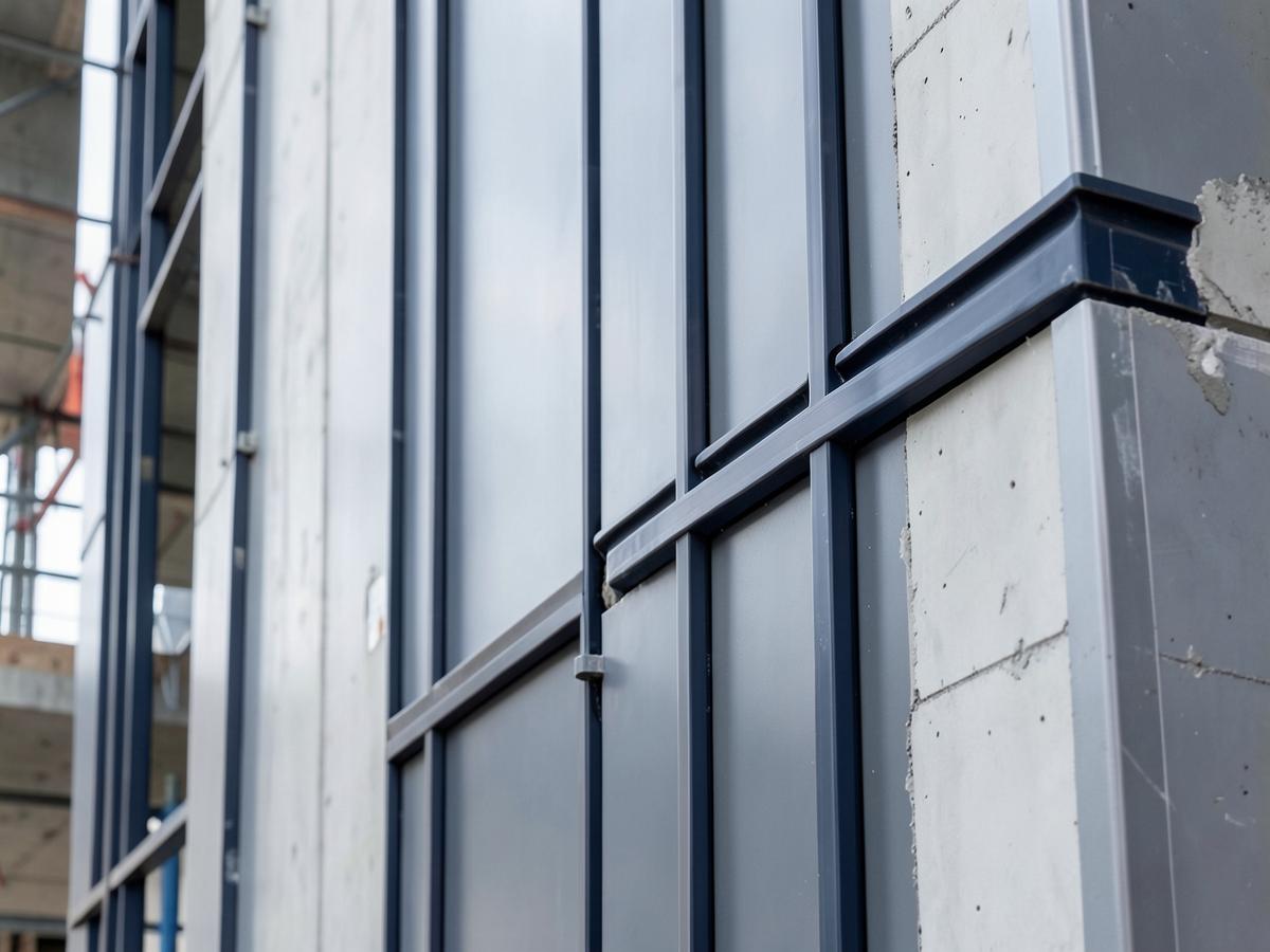 Aluminum curtain wall mullions and sealant joints
